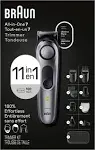 Braun All-in-One Trimmer Kit Series 7 7410 8-in-1 Trimmer Men Beard Body Hair