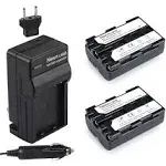 Newmowa NP-FM500H Replacement Battery (2-Pack) and Charger Kit for Sony Alpha A57 A58 A65 A77 A99 A500 A550 A560 A580 A700 A850 A900 Sony SLT a99 II