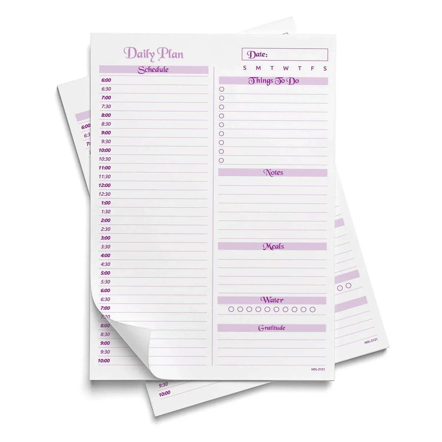 NextDayLabels - Set of 2 Weekly Planner Pads, to Do Lists, 50 Tear Sheets per Pad ...