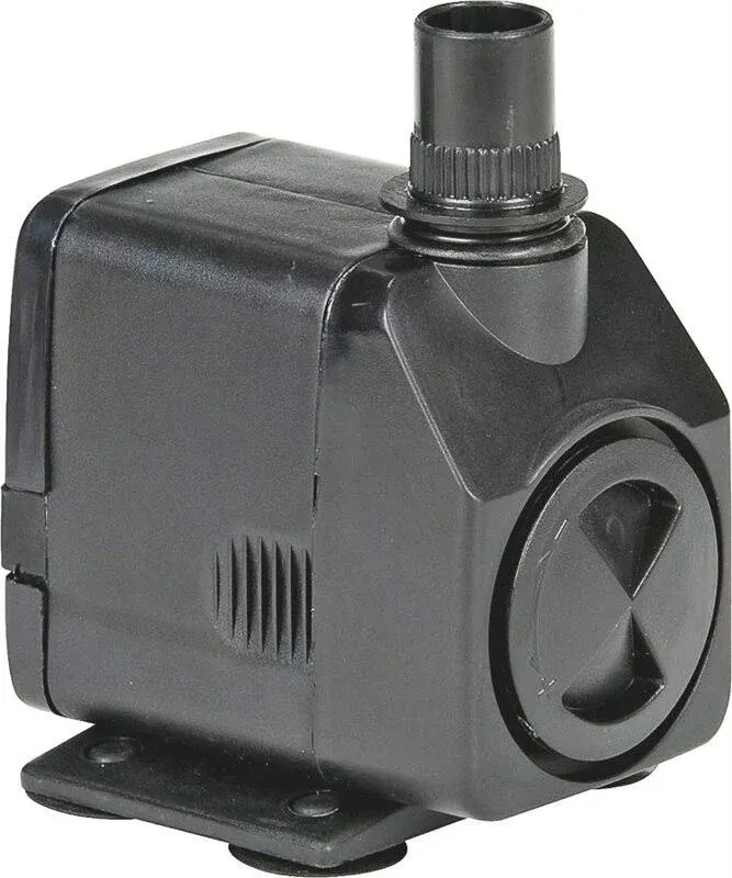 Little Giant PES-130-PW 115-Volt 130 GPH Magnetic Drive Fountain/Pond Pump with 6-Ft. Cord Black 566716