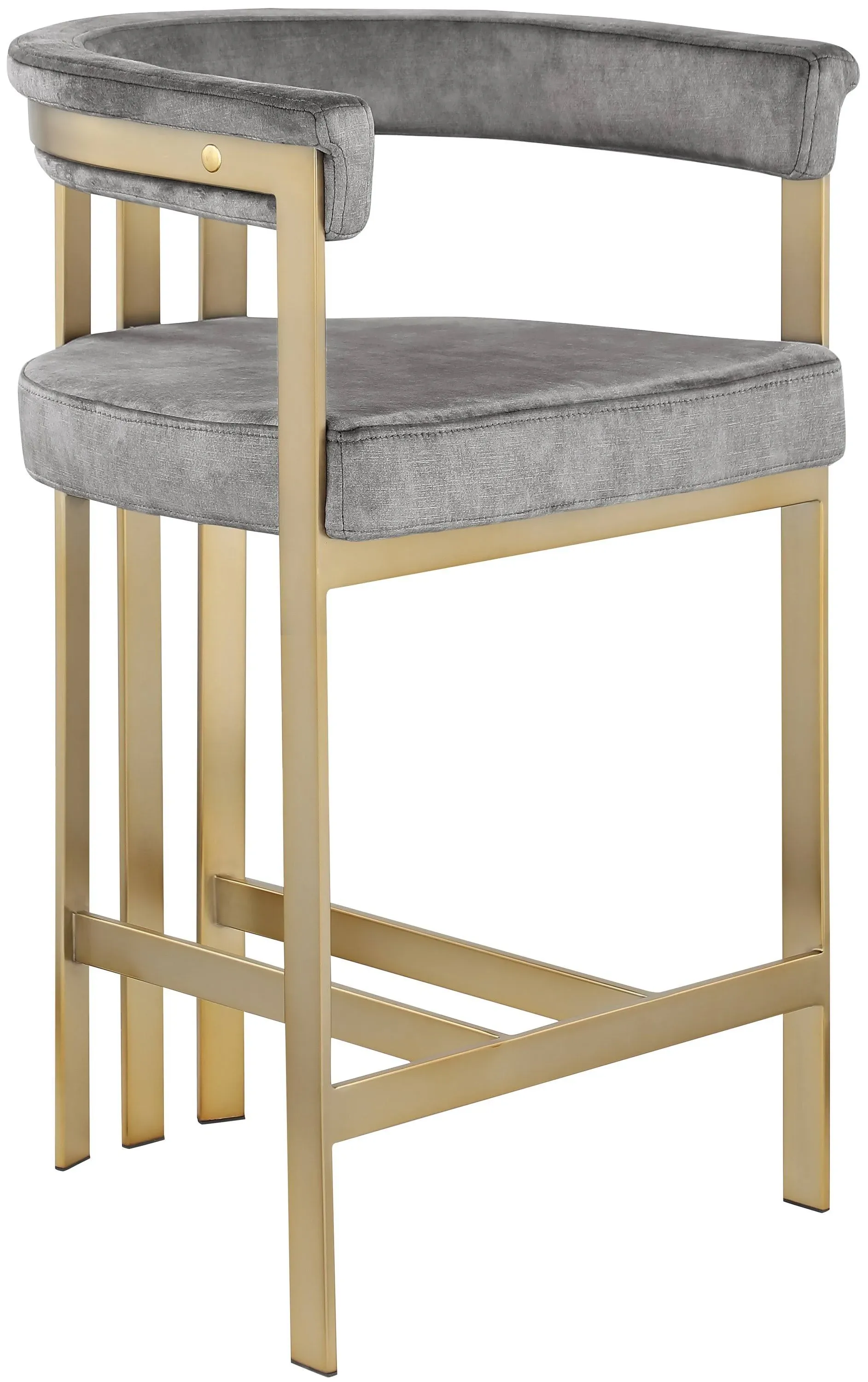 Meridian Marcello Velvet Counter Stool