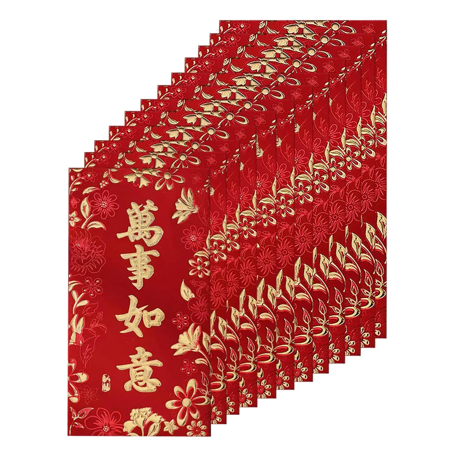 Chinese Red Envelopes Chinese New Year Spring Festival Lucky Money Red Packets Hong Bao (All the Best)