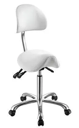 Esthetician Stool Saddle Style with Contoured Back Support (1025A)