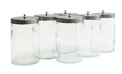 Glass Jar with Stainless Steel Lid - 7in x 4.25in