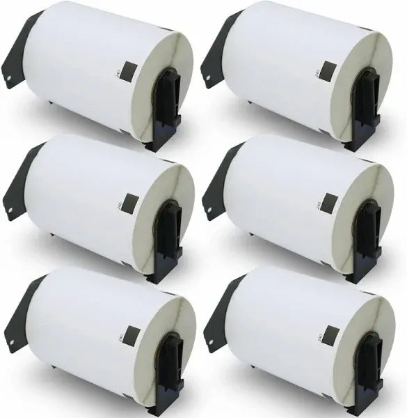 Betckey - 6 Rolls DK-11240 Barcode Labels Compatible with Brother, 102mm(W) x ...