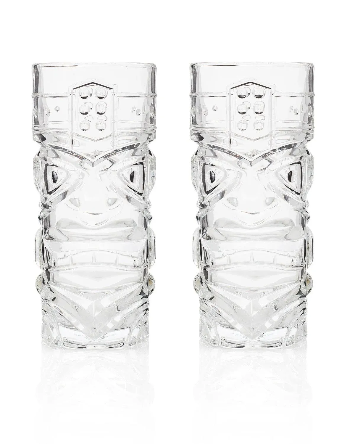 The Exotic Zombie Cocktail Ultimate Tiki Glass (Gift Box Set of 2)