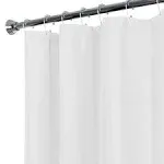 Water-Repellen<wbr/>t Fabric Shower Curtain Liner with Weighted Hem, Soft Microfibe...