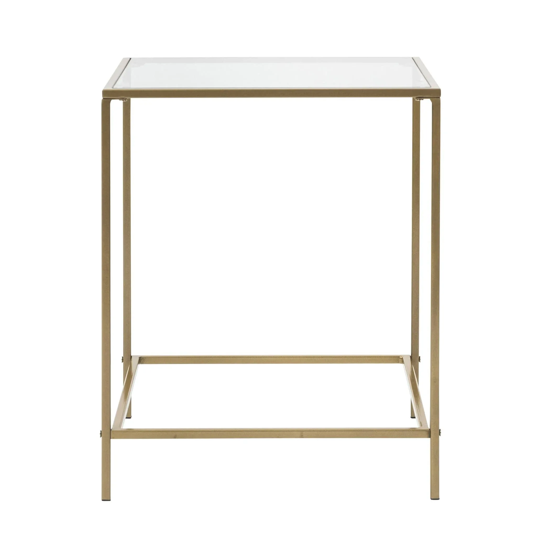 Arvi 18" Side Table, Brass