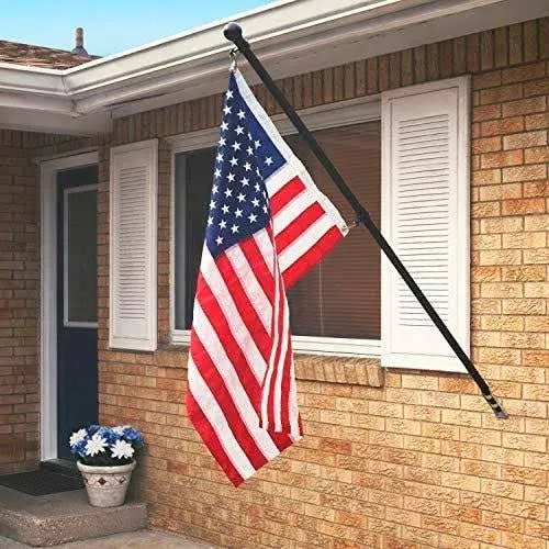 6' Deluxe Residential Flagpole with American Flag