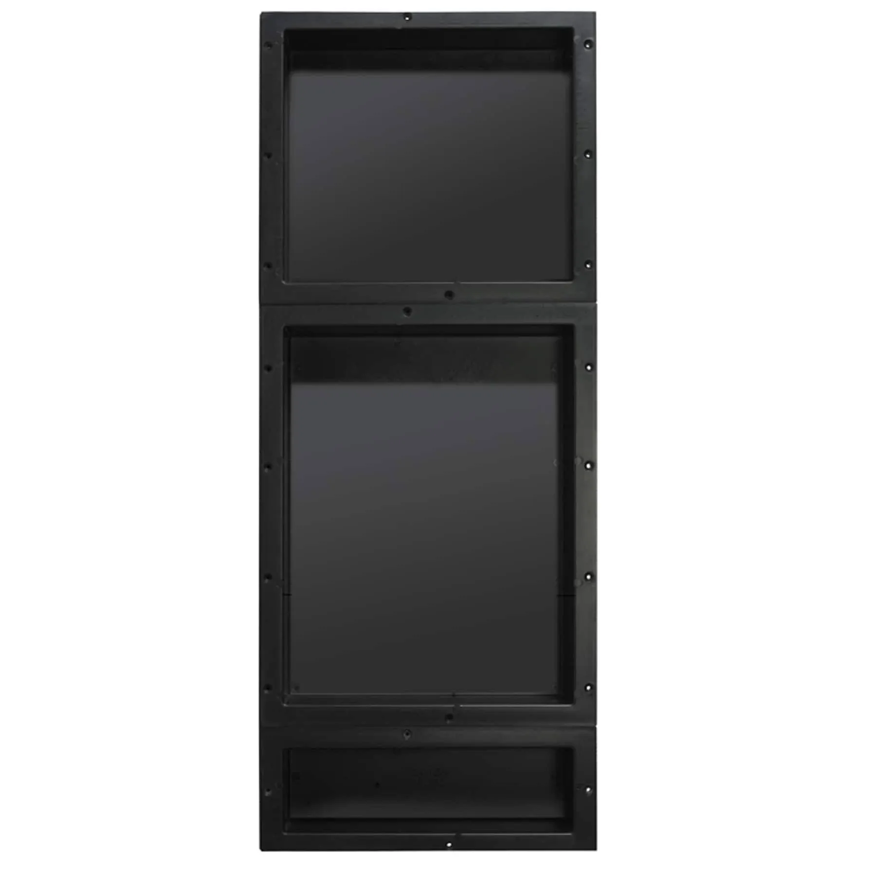 Tile Redi RNT1614S-20-6 Redi NICHE Triple Recessed Shelf Black