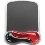 Kensington Duo Gel Wave Mouse Pad Wrist Rest Red