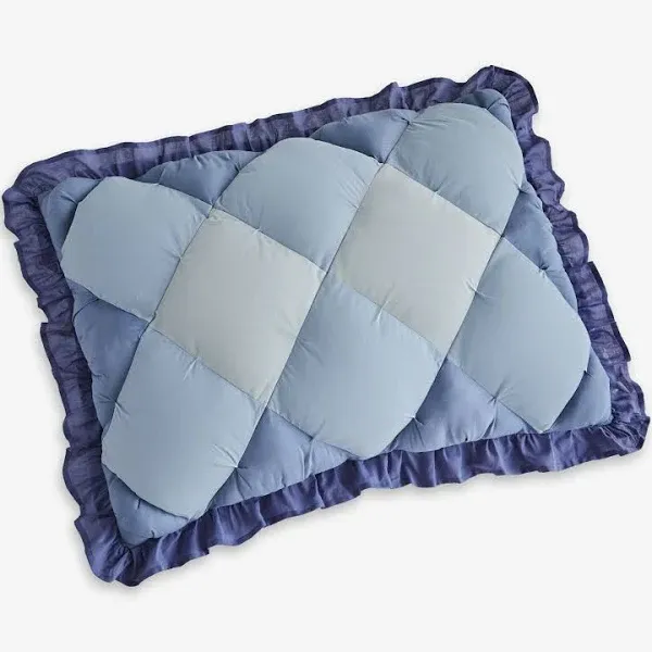 BrylaneHome Alexis Puff Sham - King, Blue