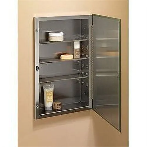 Jensen S-Cube Single-Door Recessed Mount Medicine Cabinet