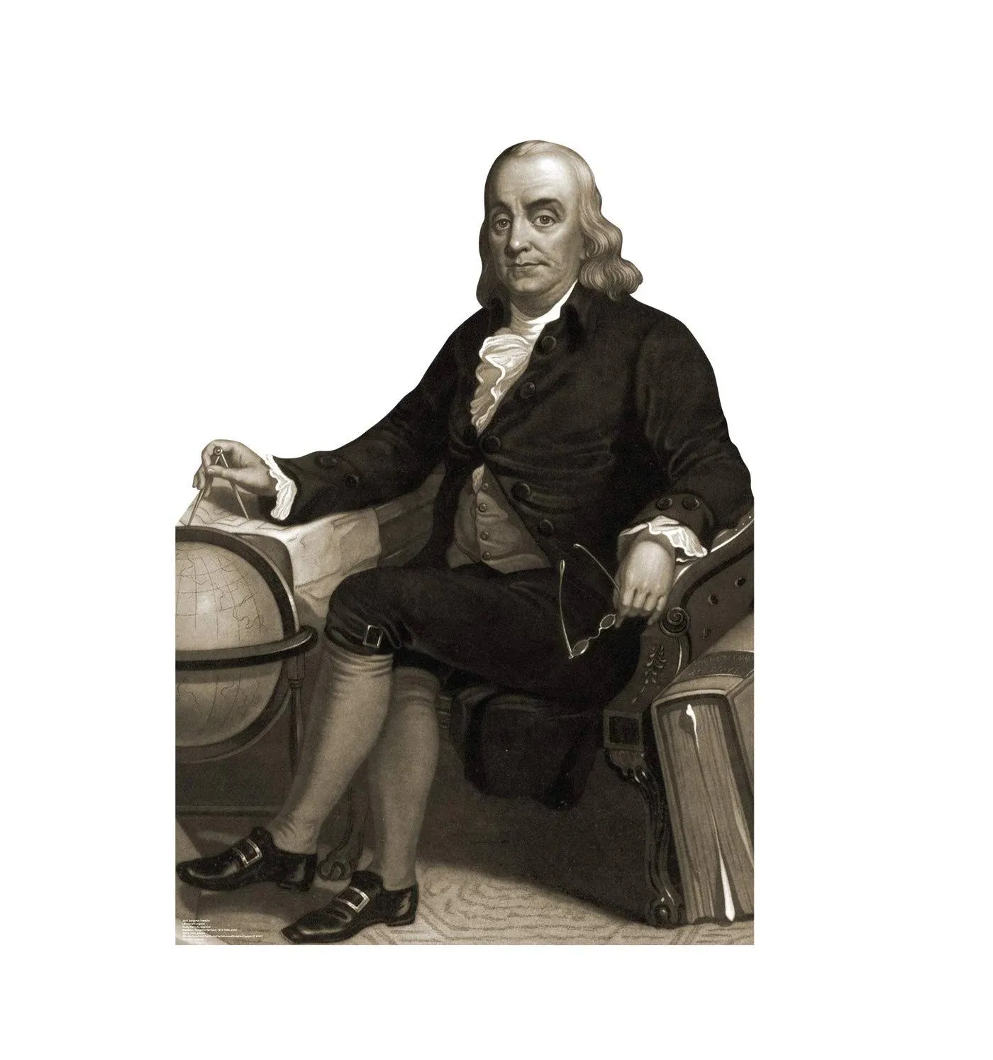 Advanced Graphics 3641 52 x 37 in. Benjamin Franklin Cardboard Cutout