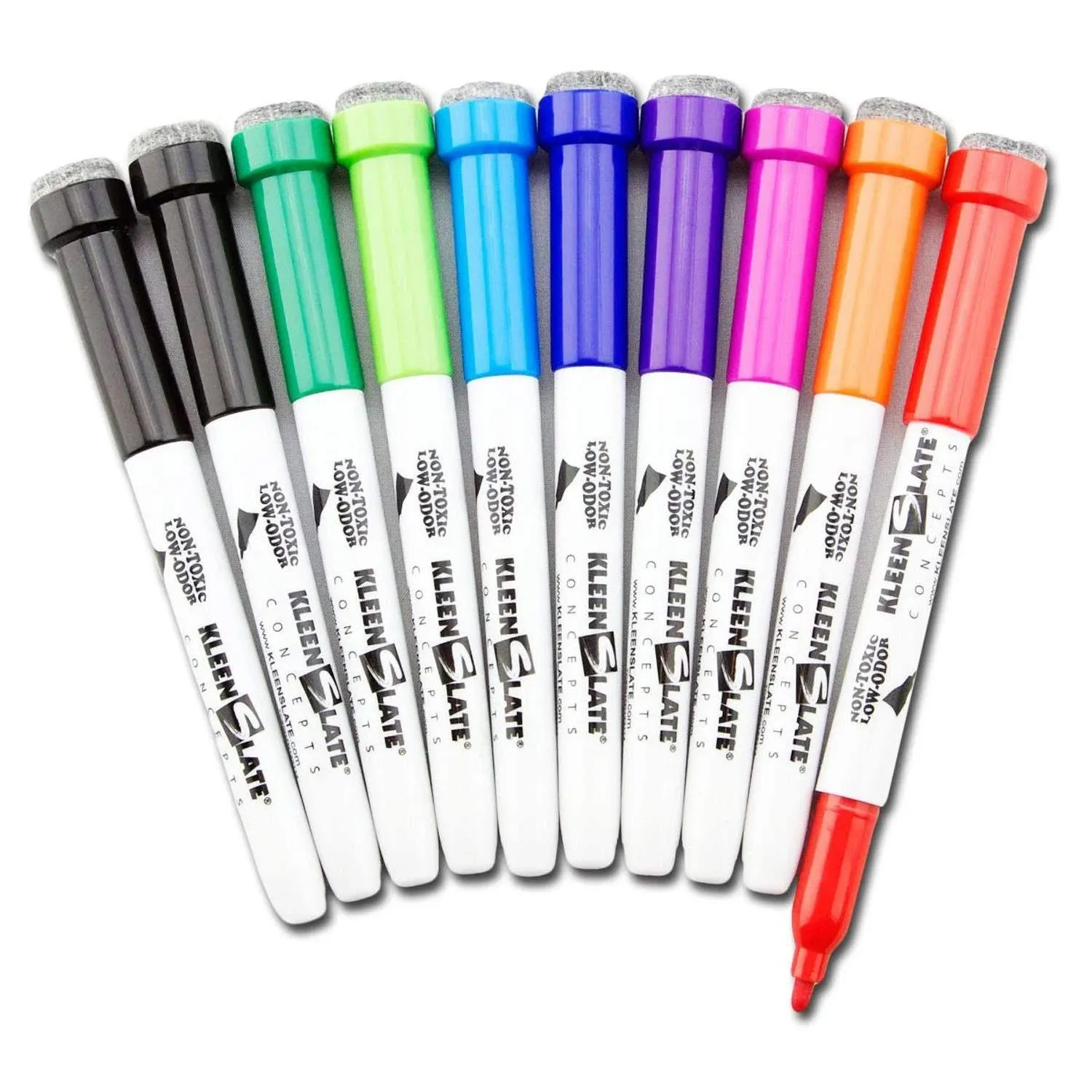 Student Markers With Erasers 10Pk Assorted Colors (Pack of 2)