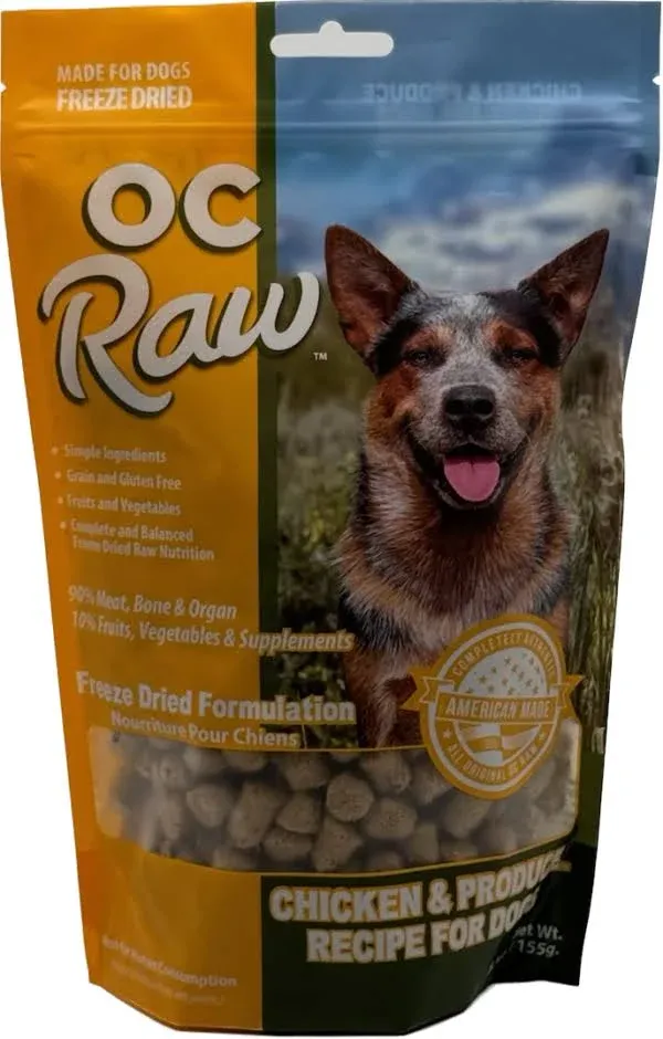 OC Raw Dog Freeze Dried Meaty Rox, Chicken, 5.5 oz