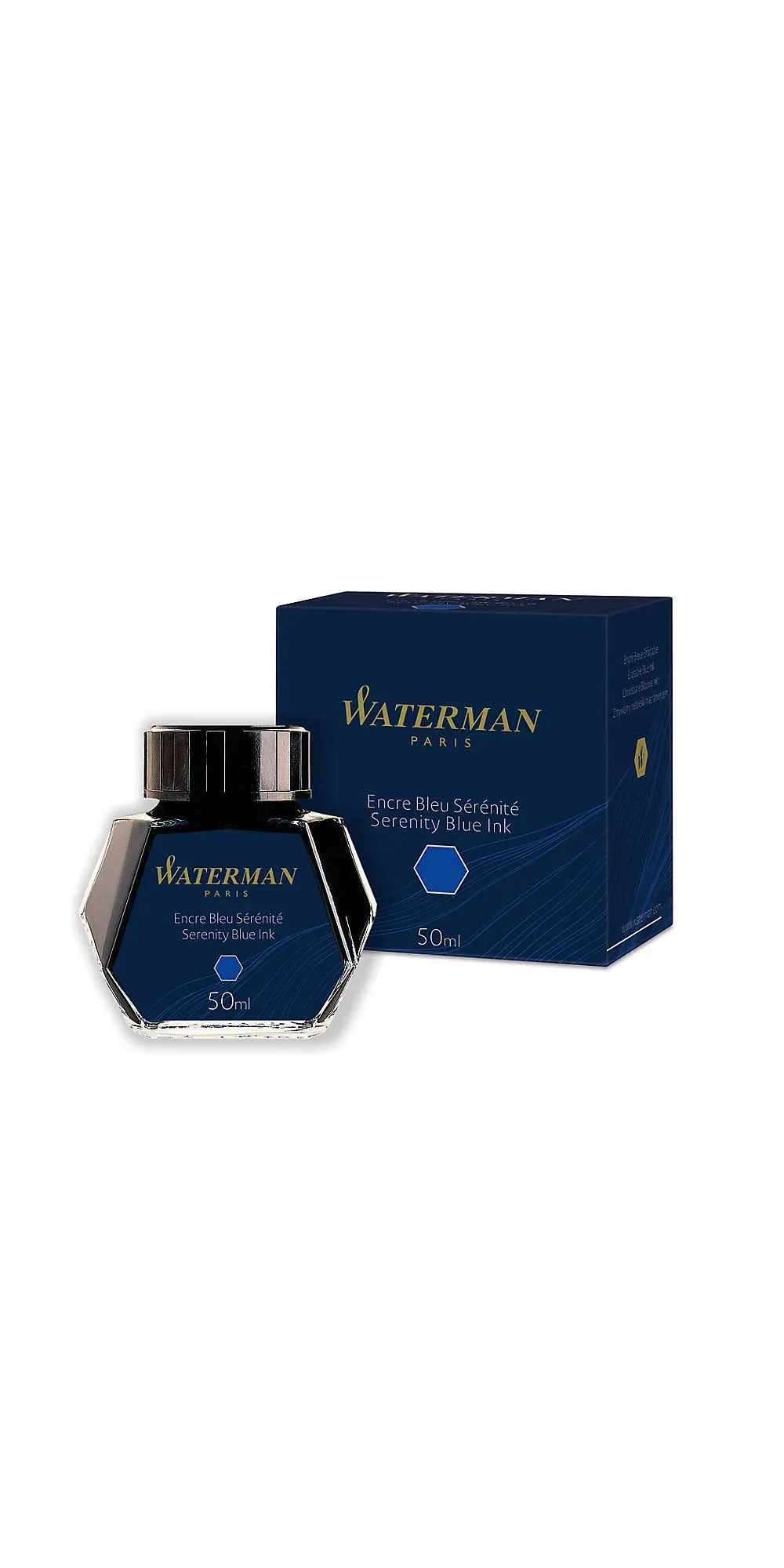 Waterman Ink Bottle 50ml - Serenity Blue