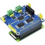 Waveshare 2-Channel Isolated CAN Bus Expansion HAT, Compatible with Raspberry Pi 5/4B/3B/Zero/Zero W/Zero 2W/Pico/Pico W/Pico WH,MCP2515 + SN65HVD230 Dual Chips Solution, Multi Protection Circuits