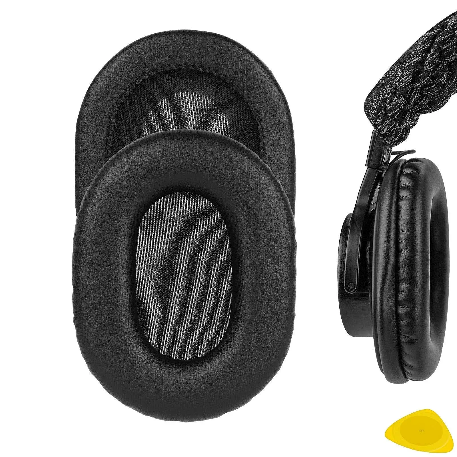 Geekria QuickFit Protein Leather Ear Pads for Sony MDR-7506, MDR-V6, MDR-CD900ST