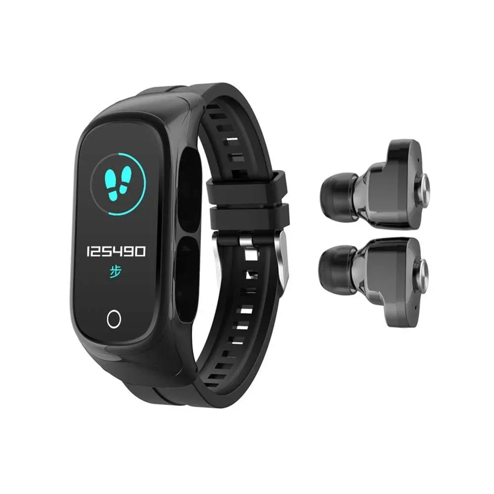 N8 2 in 1 Smartwatch with Earbuds, Smart Bracelet, TWS Wireless Bluetooth Headset, Combo