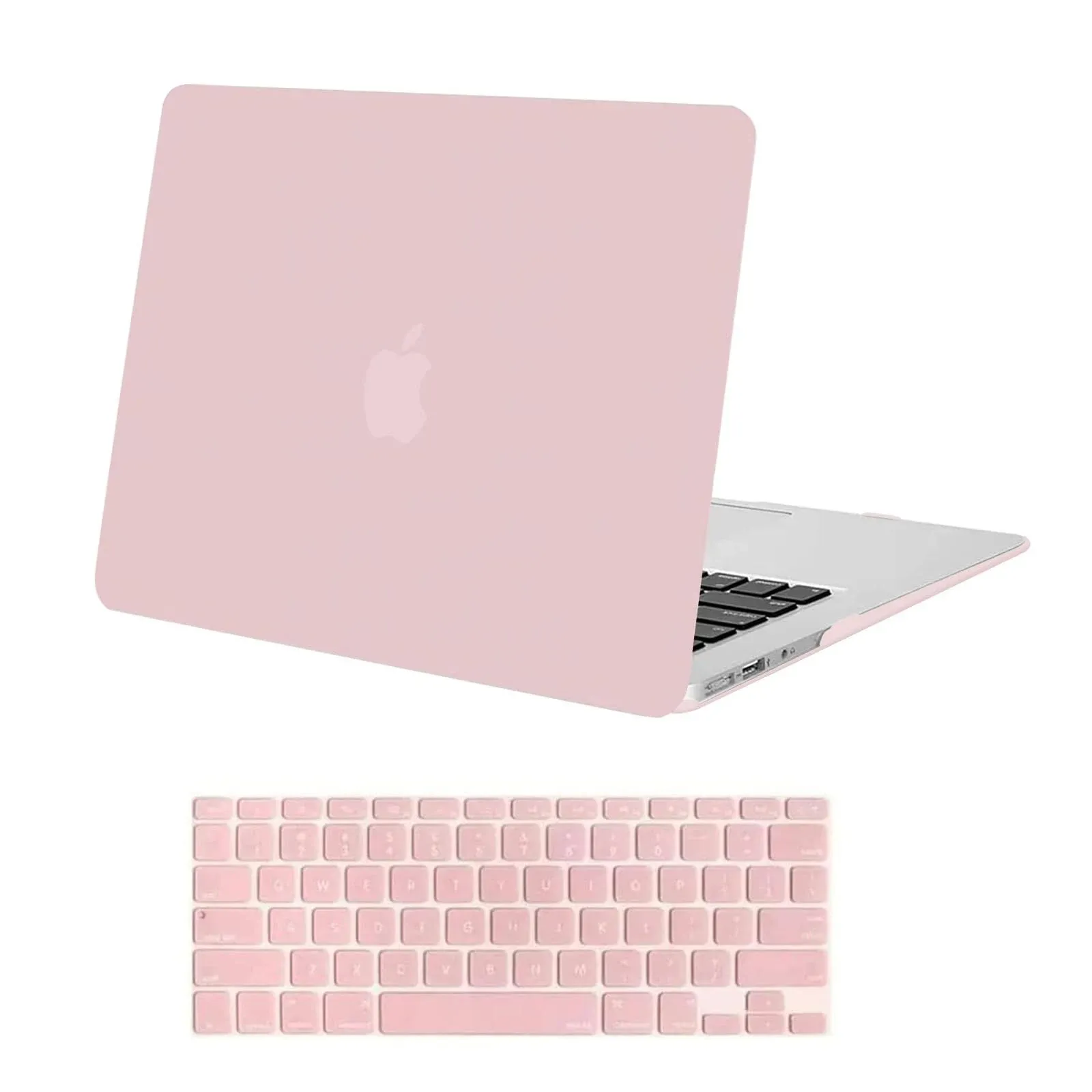 MOSISO Compatible with MacBook Air 13 inch Case Old Version 2010-2017 Release (Models: A1466 & A1369), Plastic Hard Shell Case & Keyboard Cover Skin, Airy Blue