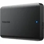 TOSHIBA 1TB Canvio Basics Portable Hard Drive USB 3.0 Model HDTB510XK3AA Matte Black