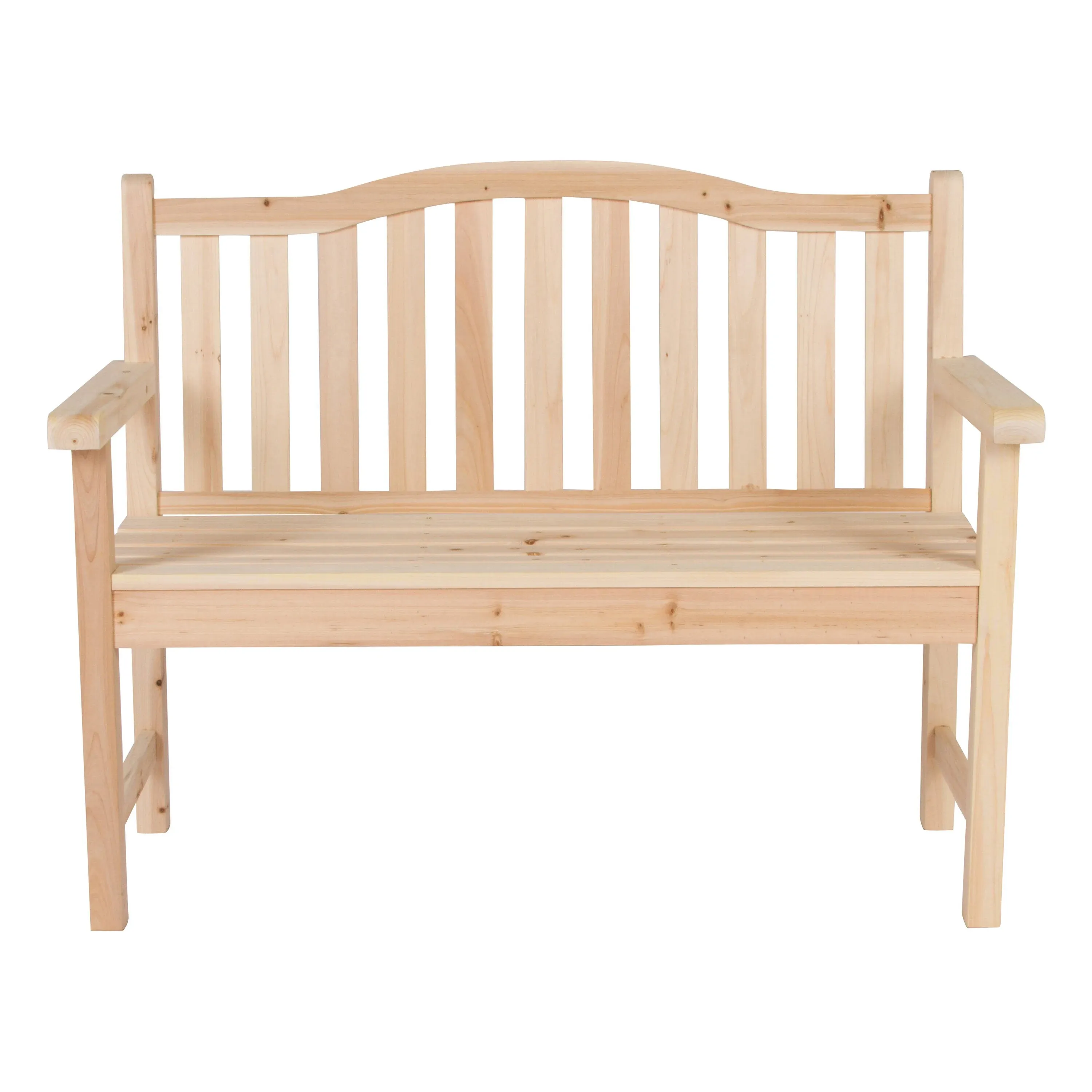 Shine Company Belfort Garden Bench, Natural