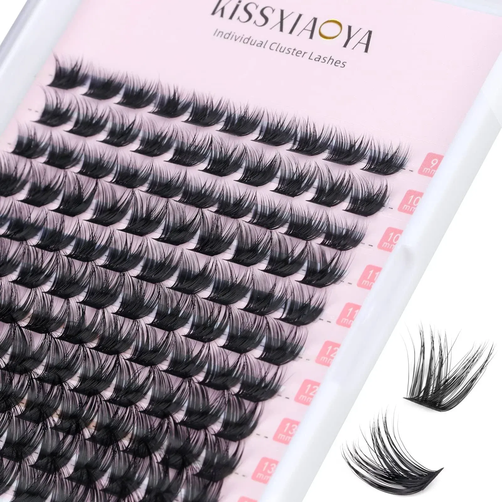 kissxiaoya Cluster Eyelash Extensions, 120pcs Lash Clusters DIY Eyelash Extension ...