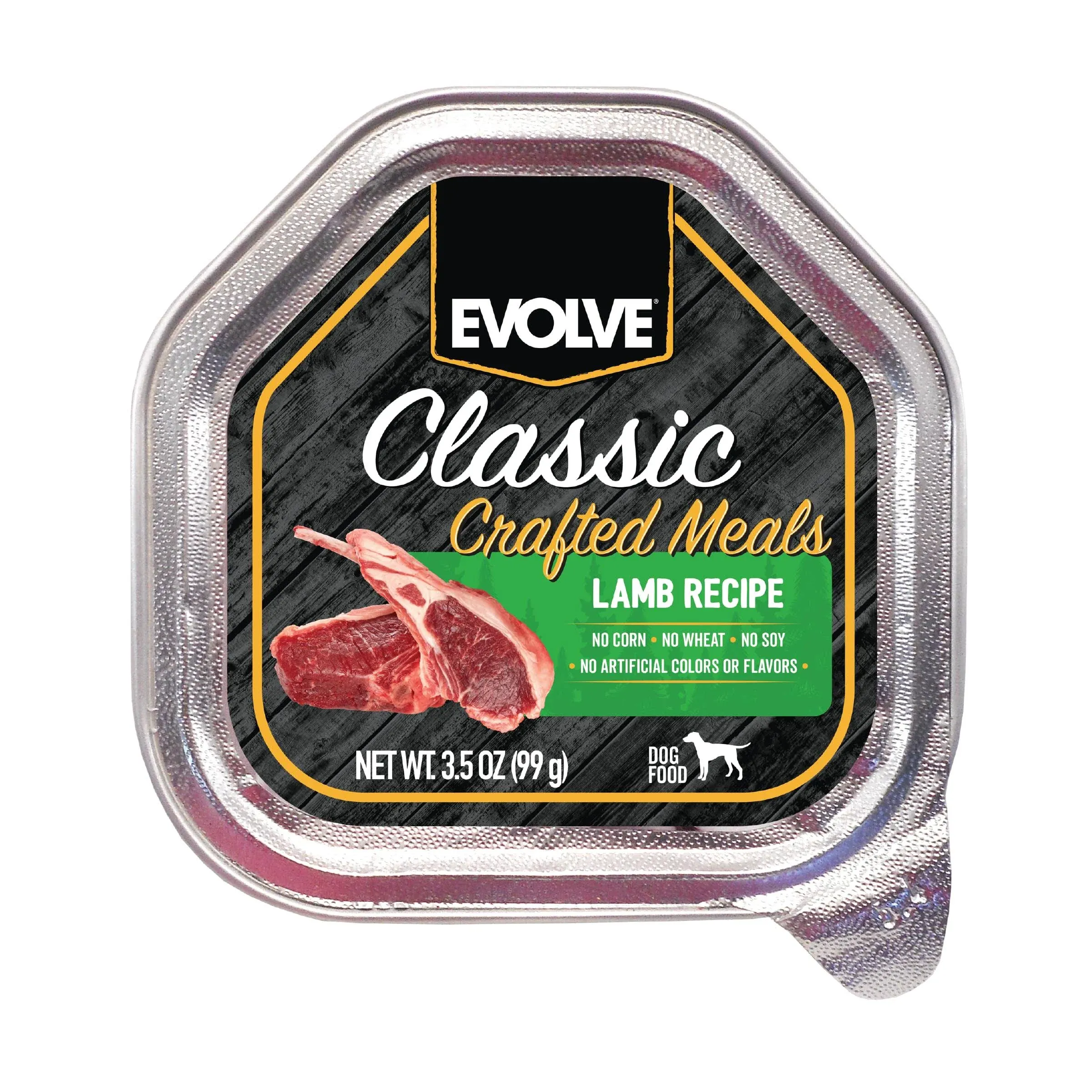 Evolve Lamb Recipe Classic Crafted Meals Dog Food - 3.5 oz