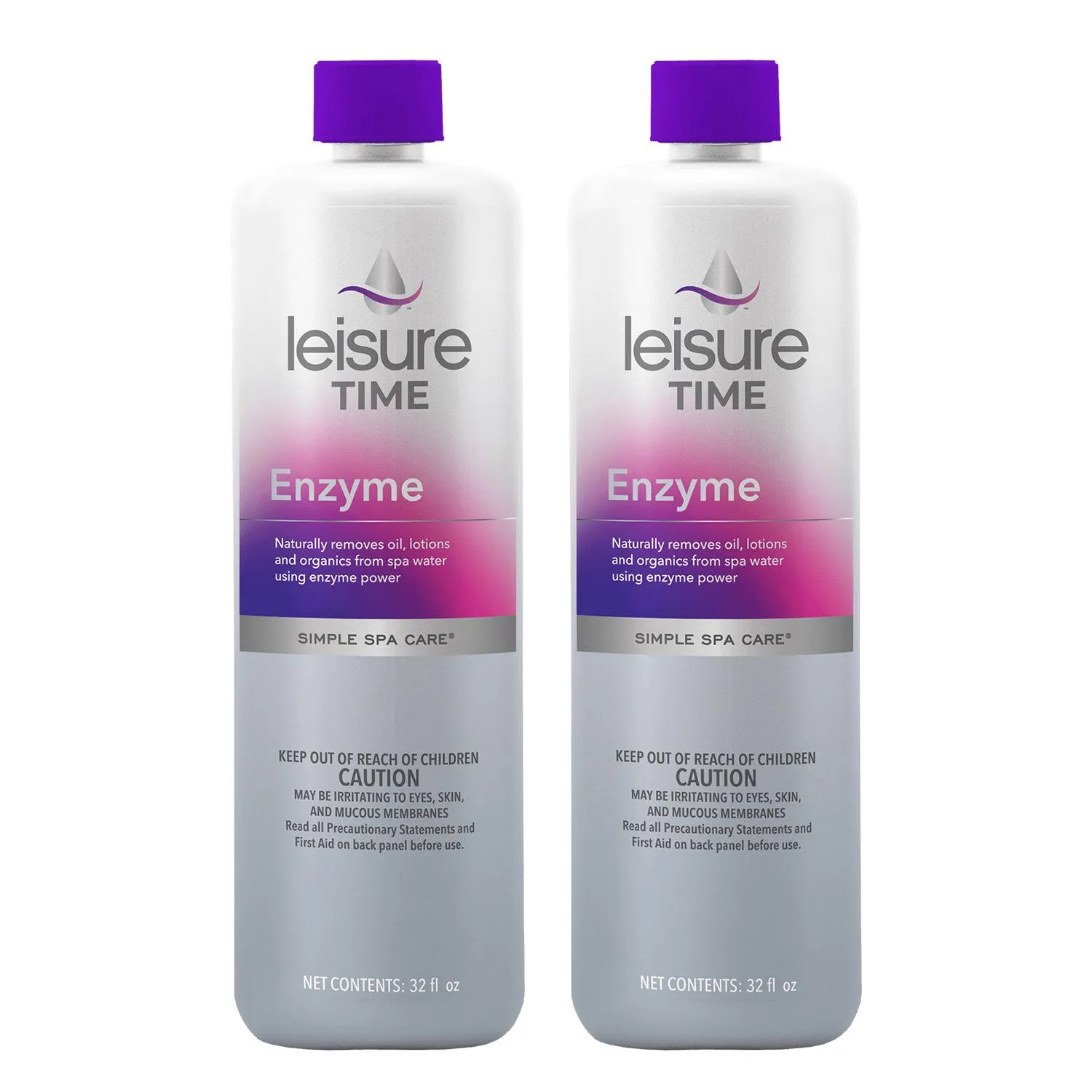 Leisure Time Enzyme SGQ Removes Oil, Lotion, &amp; Organics in Spas &amp; Hot Tubs 2 pk