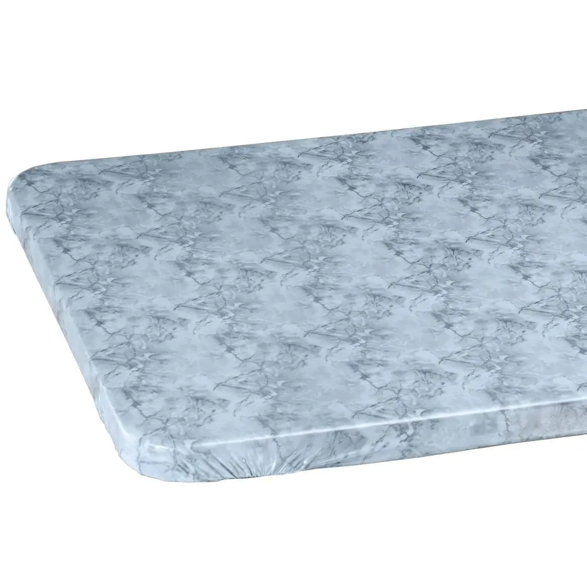 Marble Vinyl Elasticized Banquet Table Cover