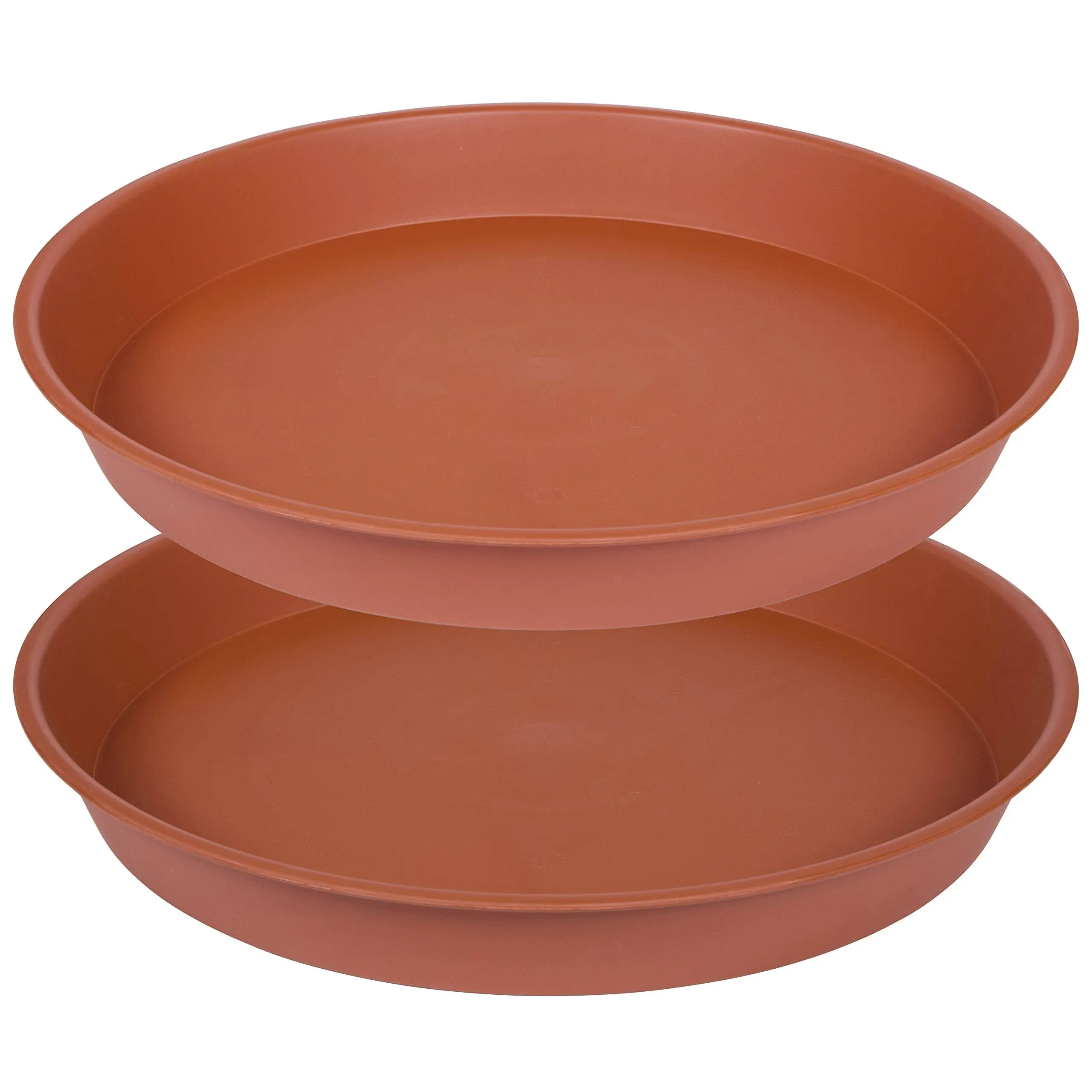 Bleuhome 2 Pack of 20 22 inch Plant Saucer (19.1 inch Base), 3.6" Depth Tray, Large Deep Heavy Duty Saucers for Pots, Garden Bir