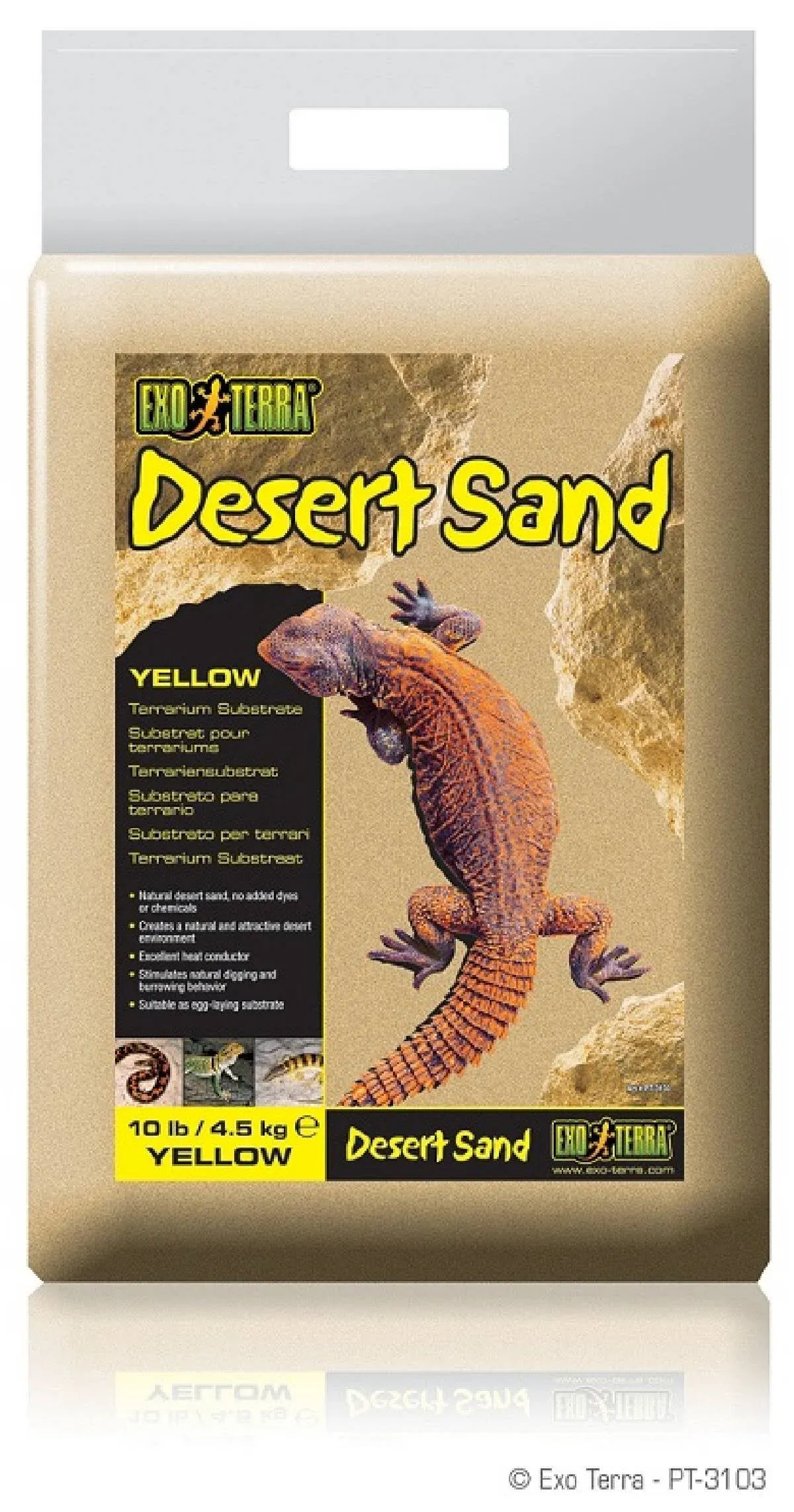 Exo Terra Desert Sand 10# Yellow Pt3103 015561231039