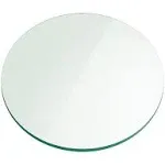 3/8" Thick Round Glass Table Top Flat Polish Tempered - 16 inch