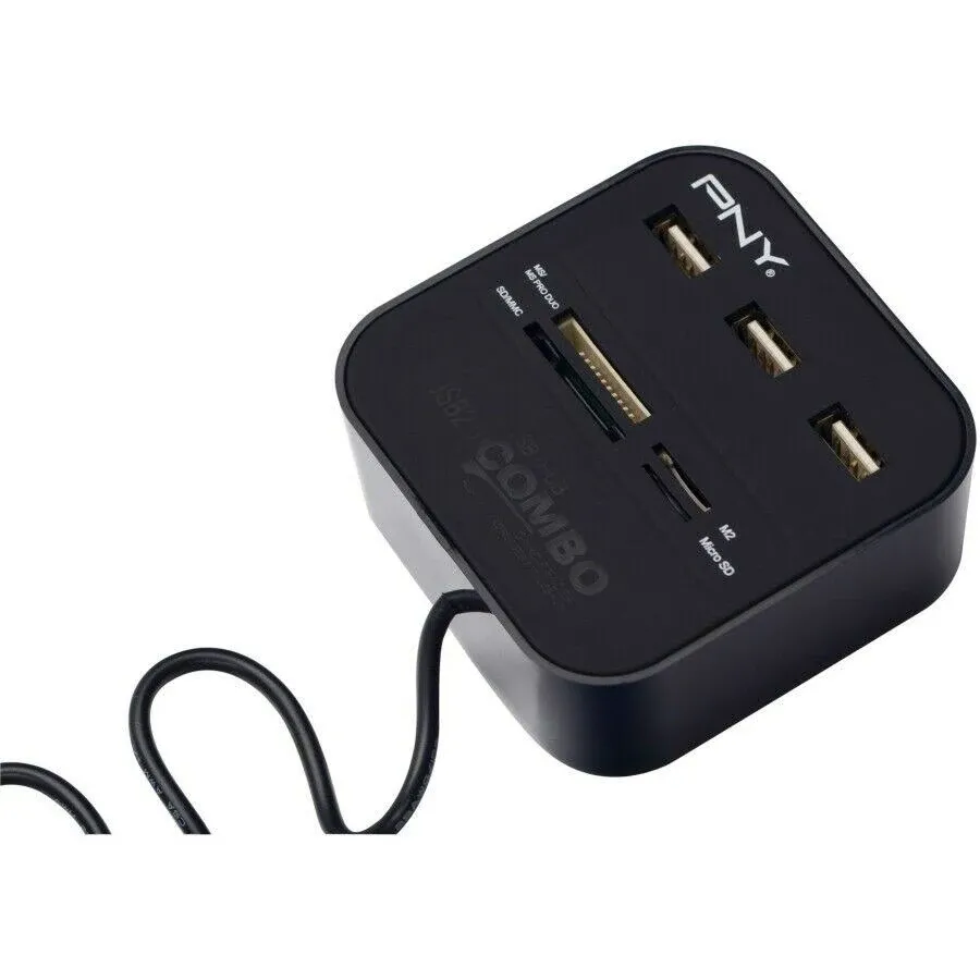 PNY Multi Slot USB Hub and Memory Card Reader