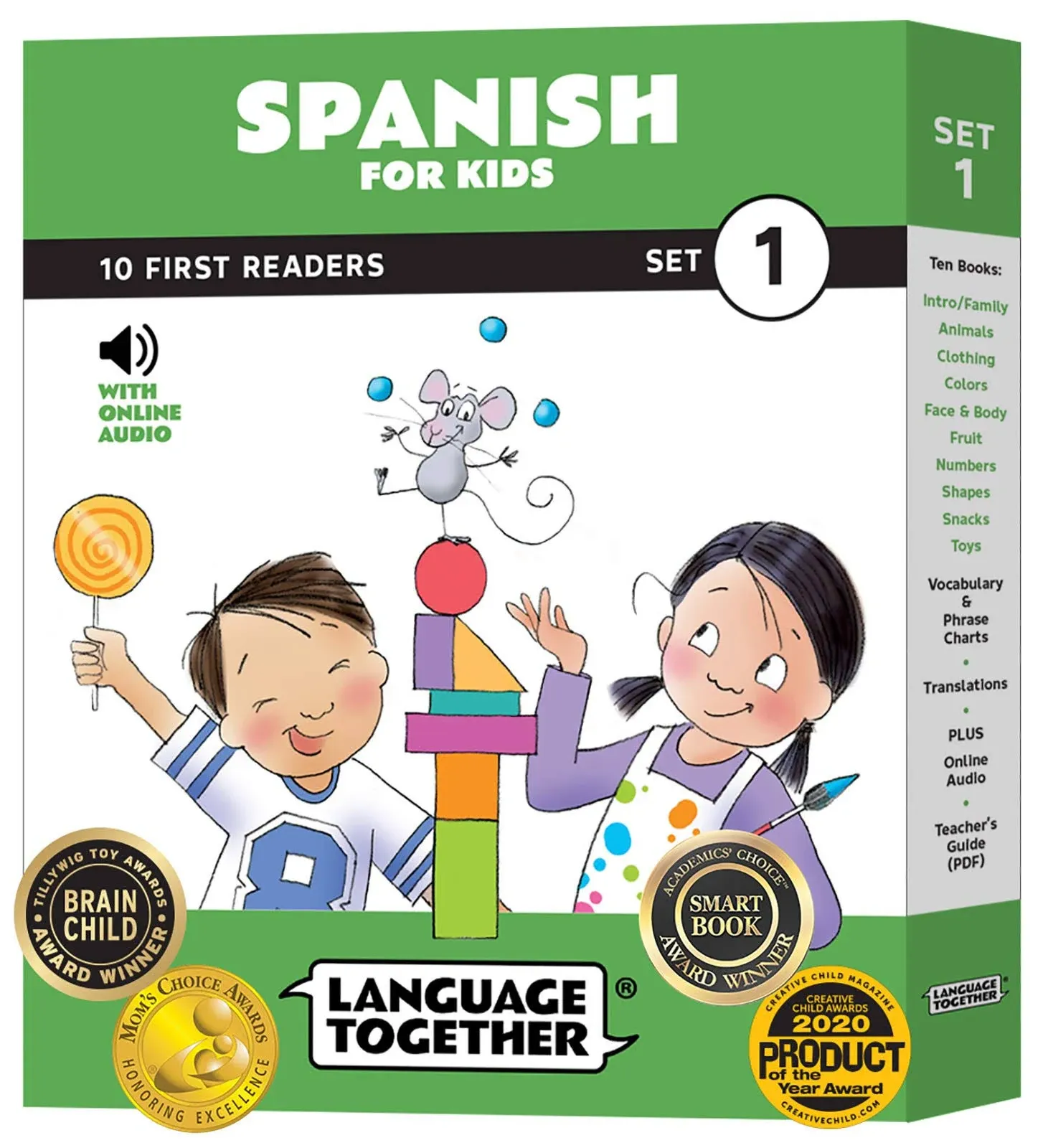 Spanish for Kids Set 1: First 10 Readers with Online Audio