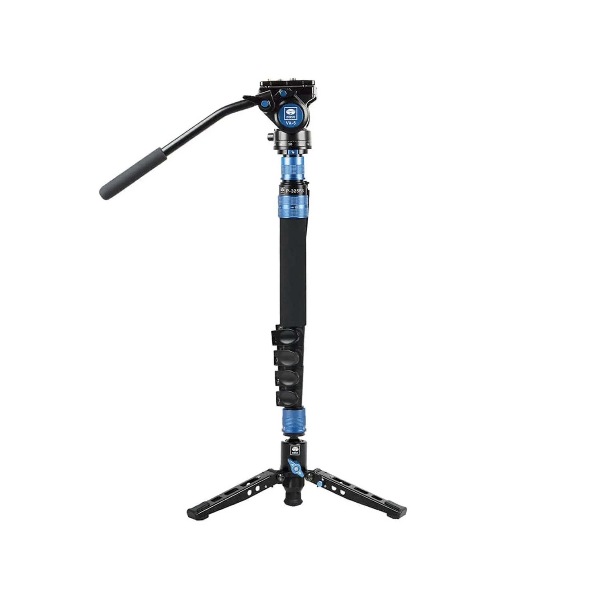 Sirui P-325FS Carbon Fibre Monopod with Stand and VA-5 Video Head