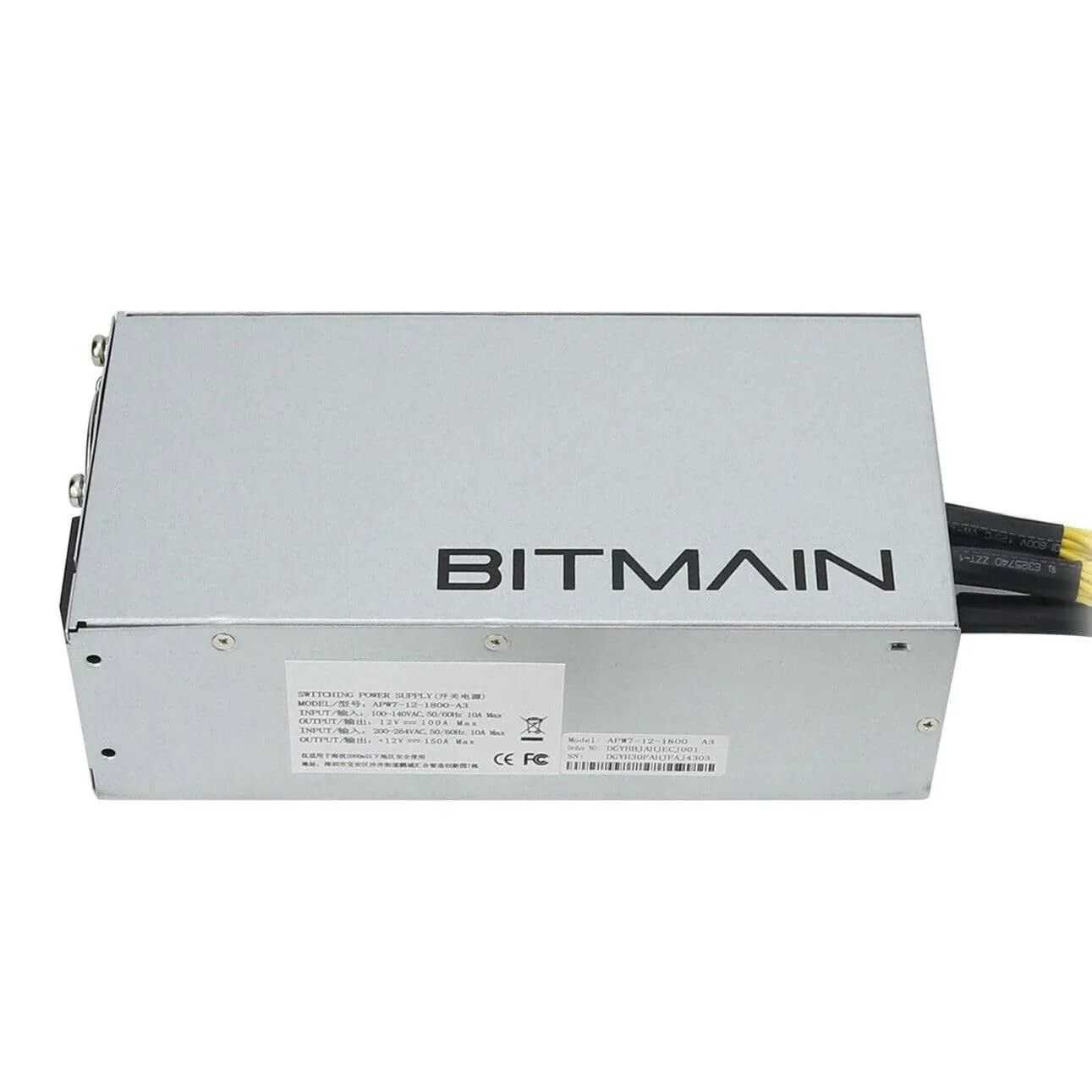 New Bitmain Antminer APW7 PSU 1800w 110v 220v Power Supply 6-pin Connector for Antminer S9, Z15, L3++, GPU Miner or Goldshell Kd Box1