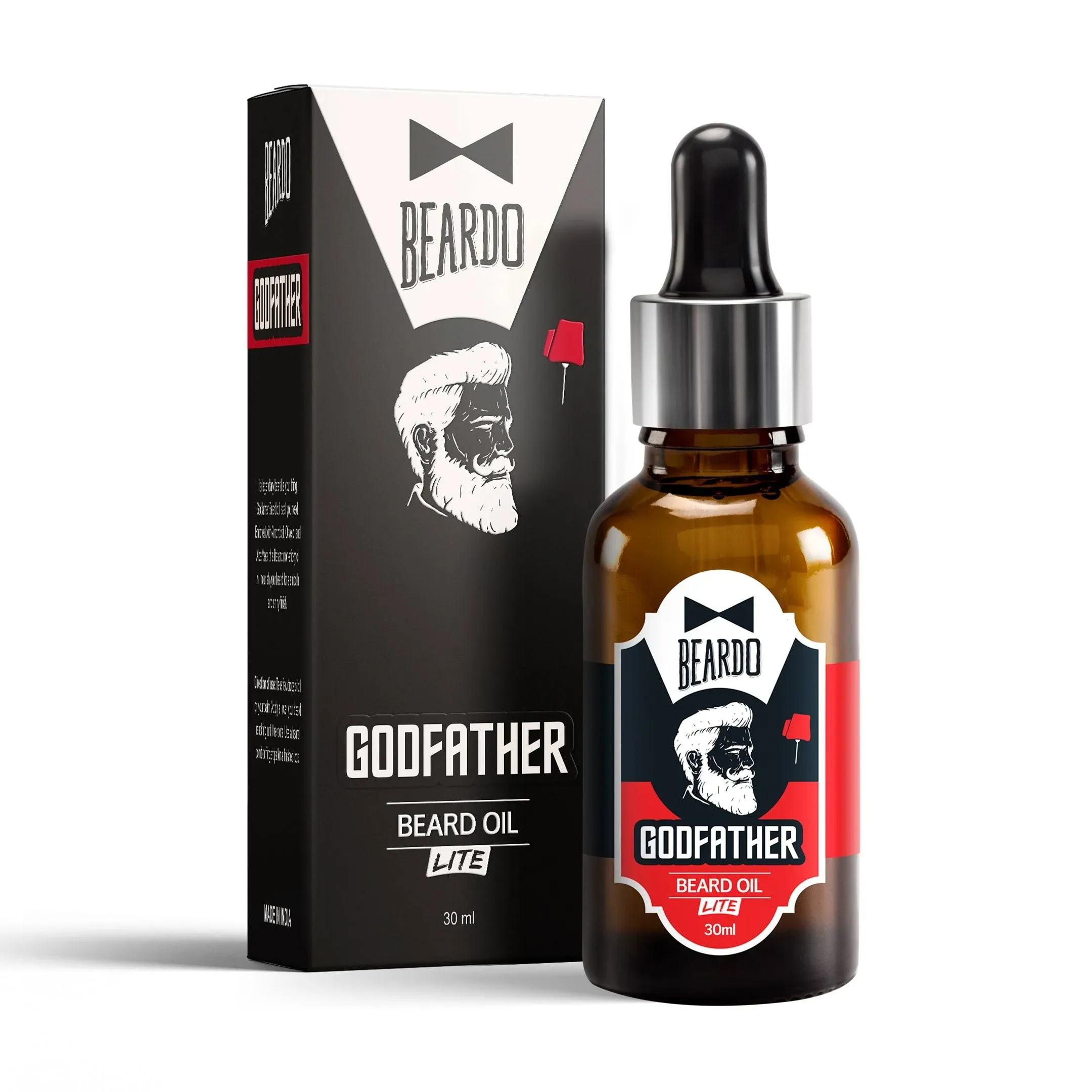 BEARDO GODFATHER LITE BEARD & MOUSTACHE OIL, 1 OZ | NOURISHES & STRENGTHENS