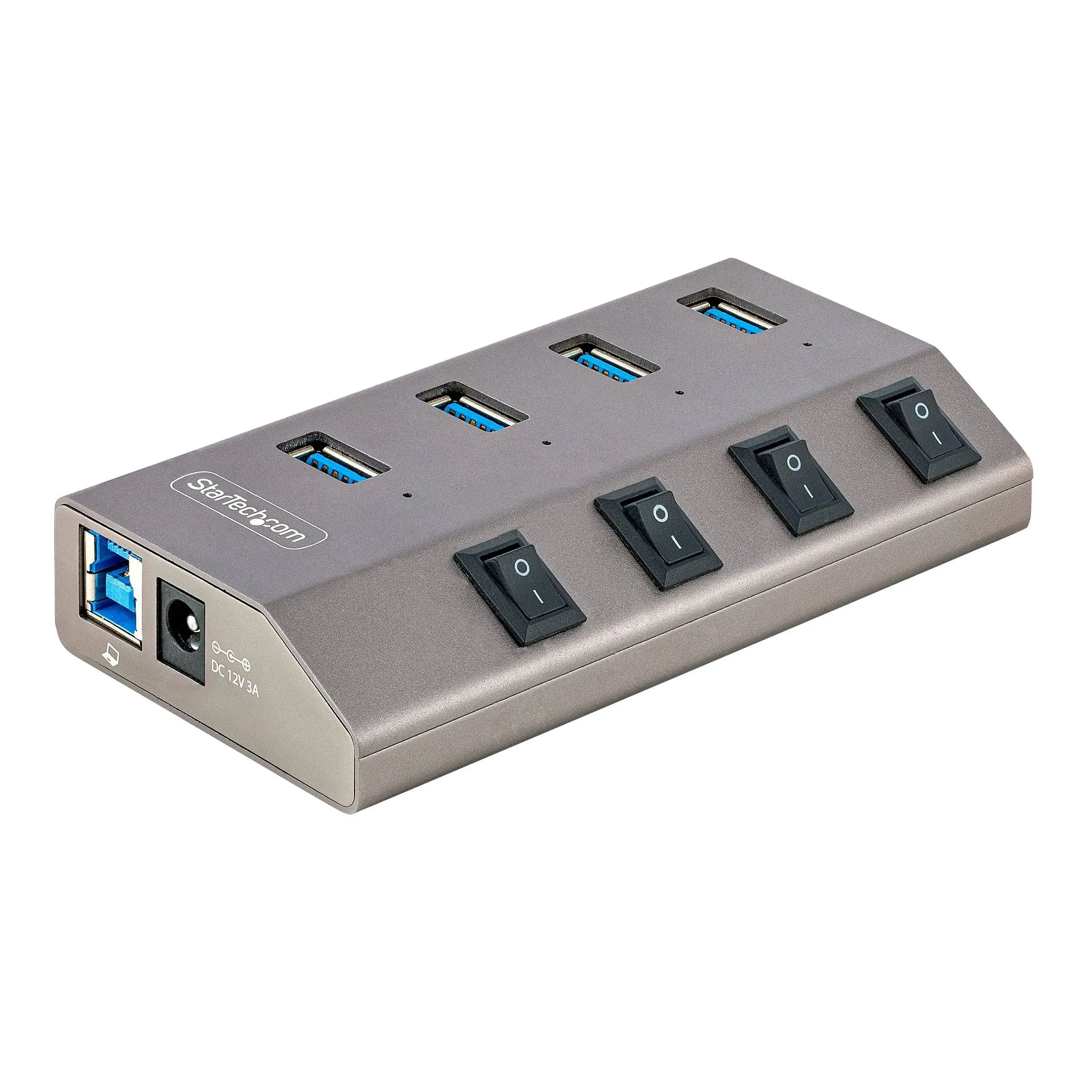 StarTech.com 5G4AIBS-USB-HUB-NA 4-Port Self-Powered USB-C Hub with Individual On/Off Switches