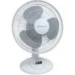 Comfort Zone 12" Oscillating Table Fan 