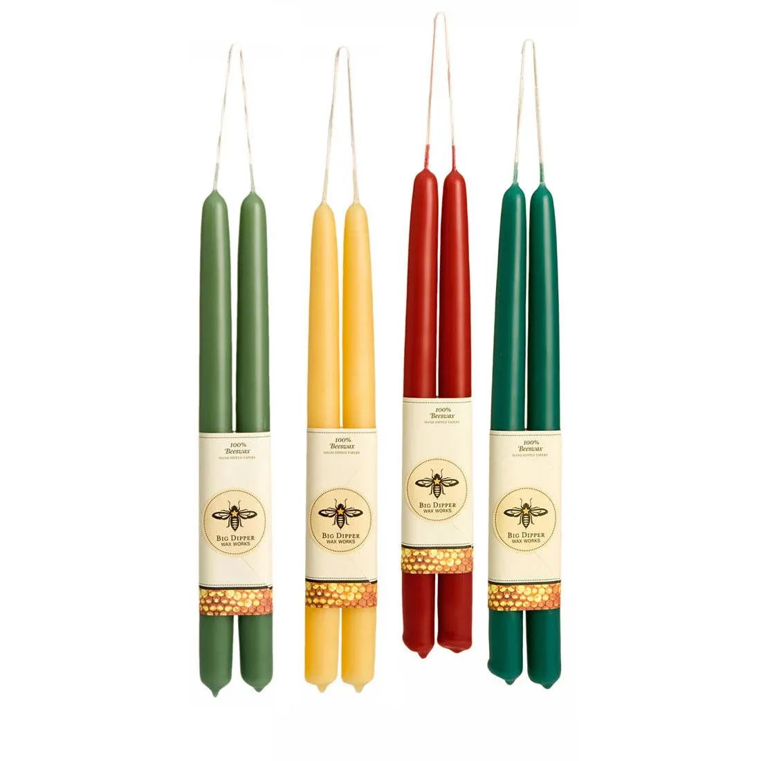 Pure Beeswax Tapers (Natural)