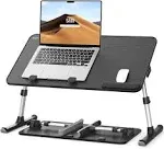 Laptop Desk for Bed, SAIJI Lap Desks Bed Trays for Eating Writing, Adjustable Computer Laptop Stand, Foldable Lap Table in Sofa and Couch(23.6 x