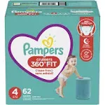 Pampers Cruisers 360 Diapers - Size 4, 64 Count, Pull-On Disposable Baby Diapers, Gap-Free Fit