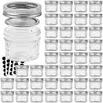 Verones Canning Jars 4 oz Jelly Jars with Regular Lids and Bands