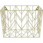 Hanging File Desk Organizer, Wire Metal, Gold - 894U02-06