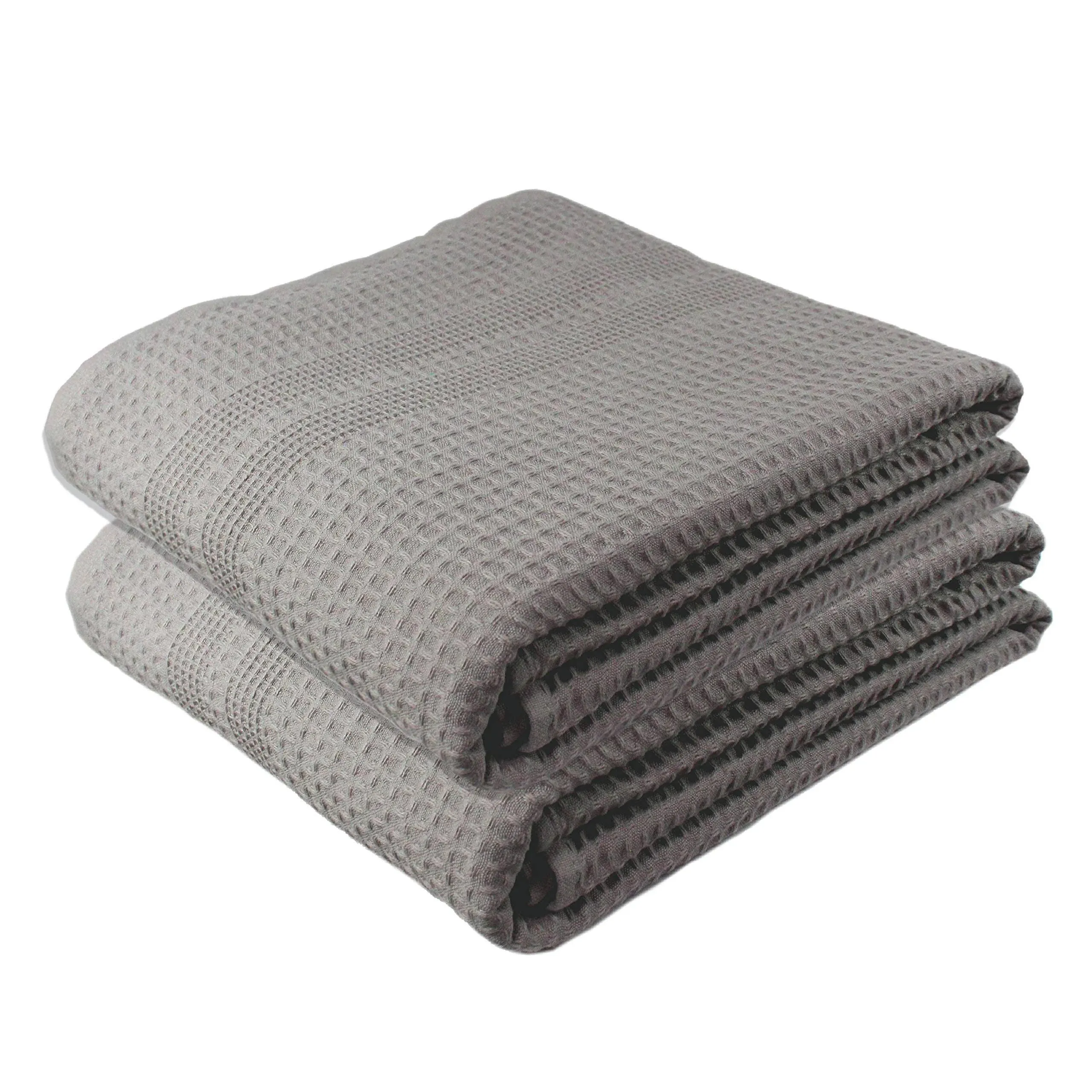 Waffle Towels Quick Dry Lint Free Thin 2 Pack Bath Sheets 40x80 Oversized Extra 