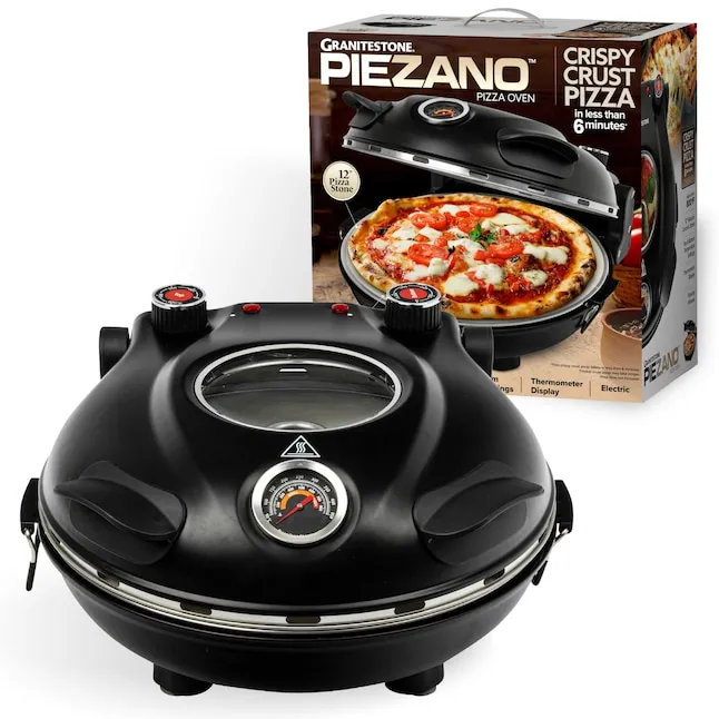 GraniteStone Diamond Piezano Stainless Steel Hearth Electric Indoor/Outdoor Pizza Oven