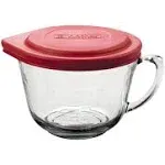 Anchor Hocking 2 Quart Batter Bowl with Red Lid