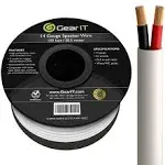 GearIT 14/2 Speaker Wire (100 Feet) 14AWG Gauge, Brown 2-Conductors / Outdoor Direct Burial in Ground / in Wall / CL3 CL2 Rated - OFC Oxygen-Free